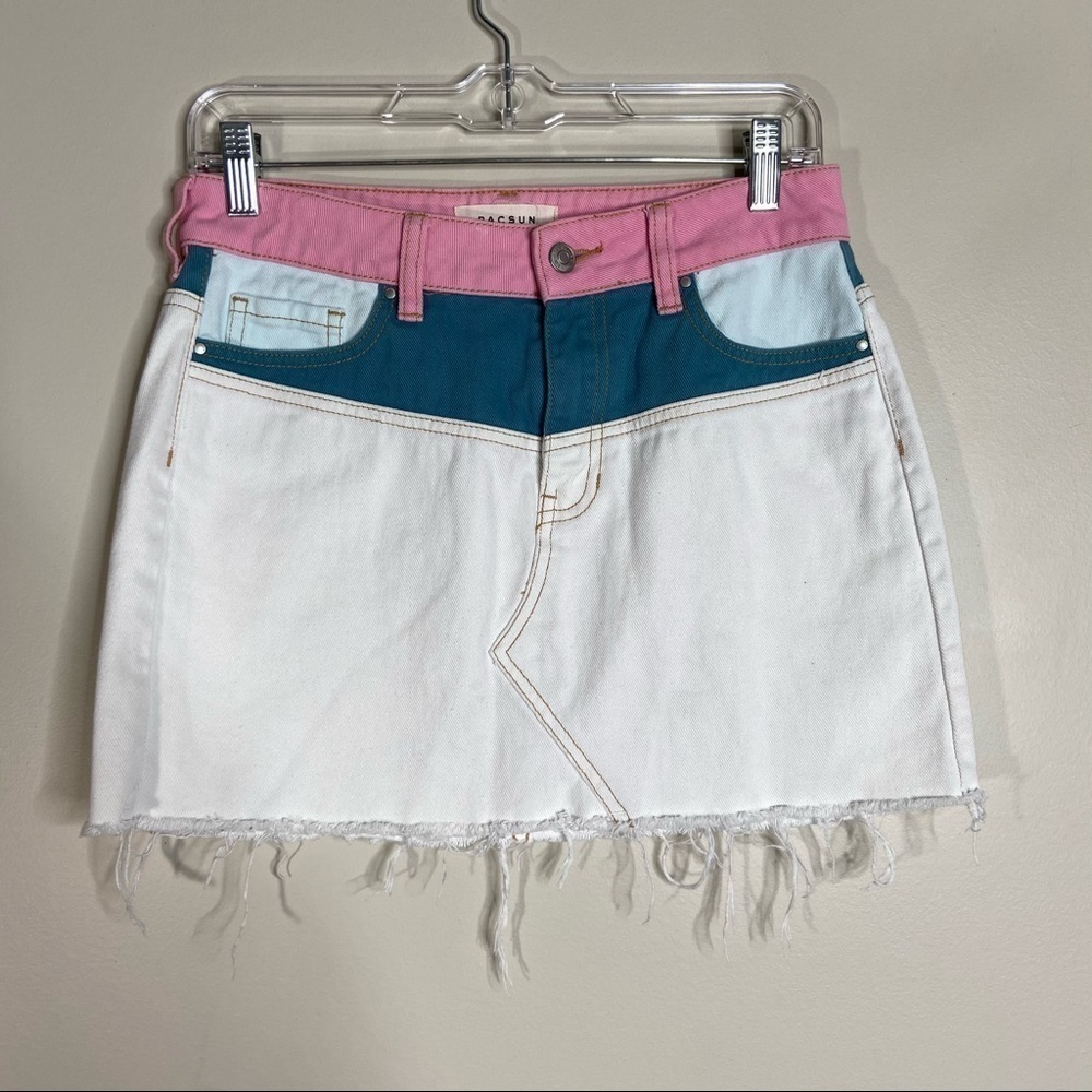 Pacsun Color Block Mini Skirt 25